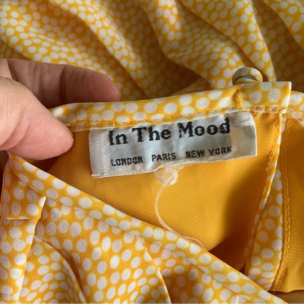 Yellow Pleated Women's Top - Picture 10 of 10